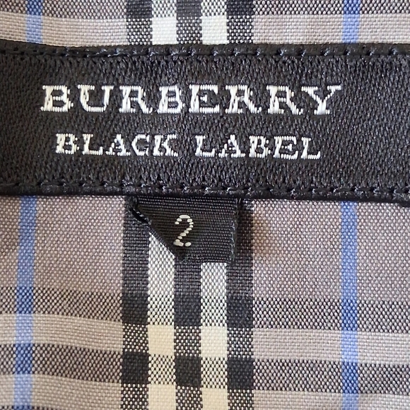 Burberry Black Label Nova Check Short Sleeve Shirt Size Small RARE!! - Picture 7 of 12